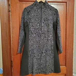 Sporty and Chic Sahalie Zip-up Sweater Dress